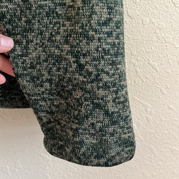 Eddie Bauer Mens Green Sweater Fleece 1/4 Zip Pockets Pullover Long Sleeve XL - Picture 4 of 16